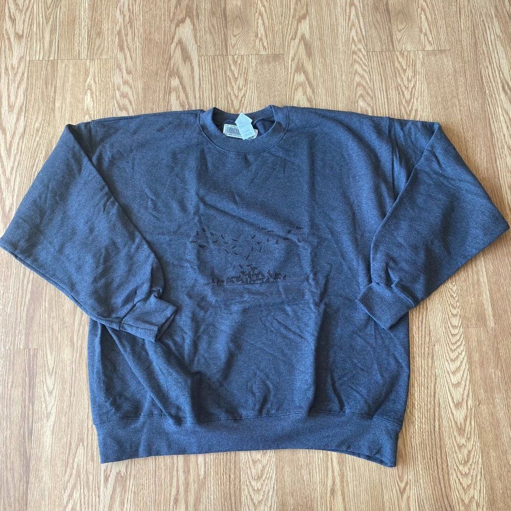 Musical Cats Crewneck Sweatshirt Gray XL